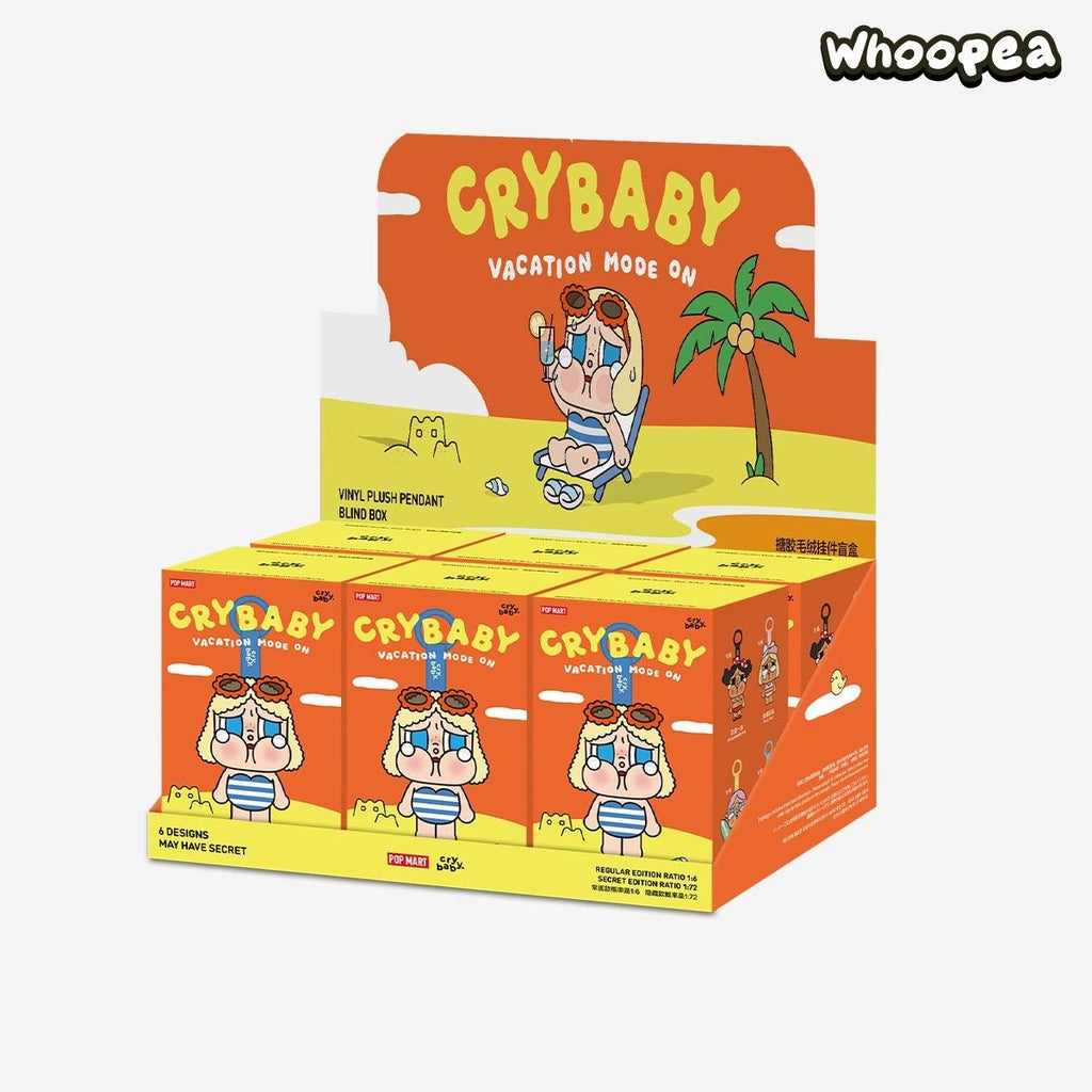 CRYBABY Vacation Mode On Series-Vinyl Plush Pendant Blind Box