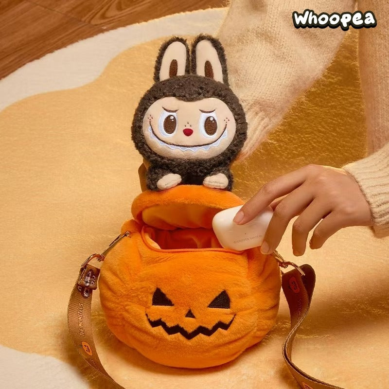 LABUBU Halloween Magic of Pumpkin Series Plush Mini Bag, POP LAND Limited