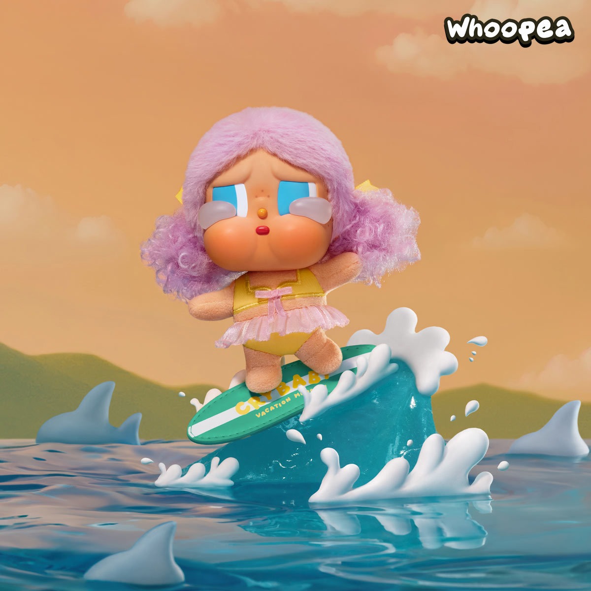 CRYBABY Vacation Mode On Series-Vinyl Plush Pendant Blind Box