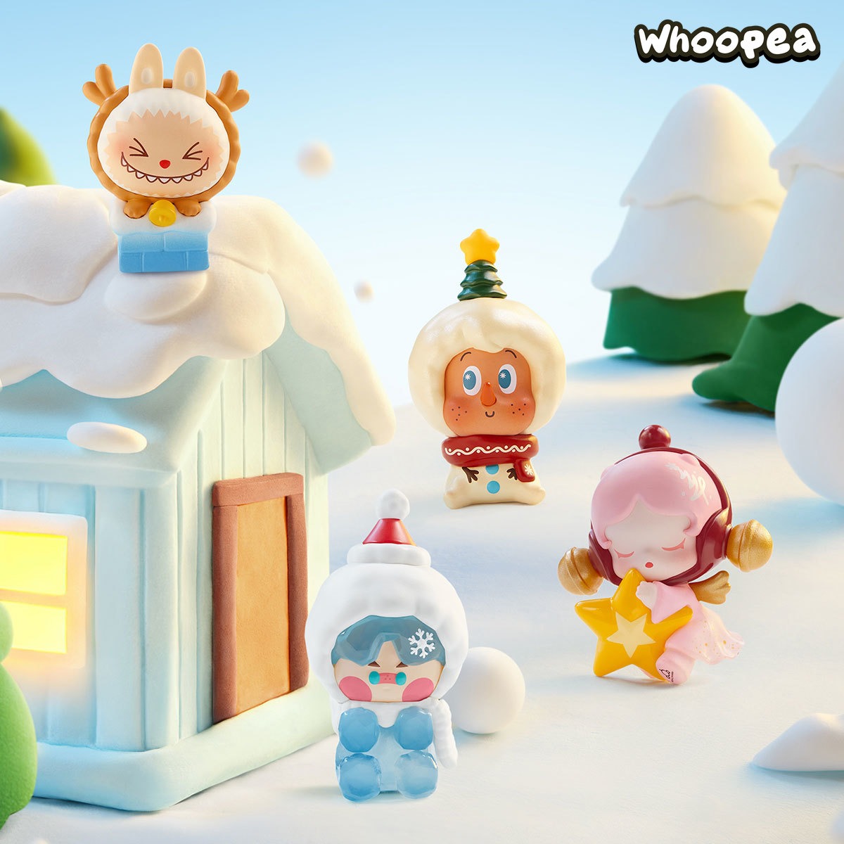 POP BEAN Winter Romance Series Figures, Blind Box