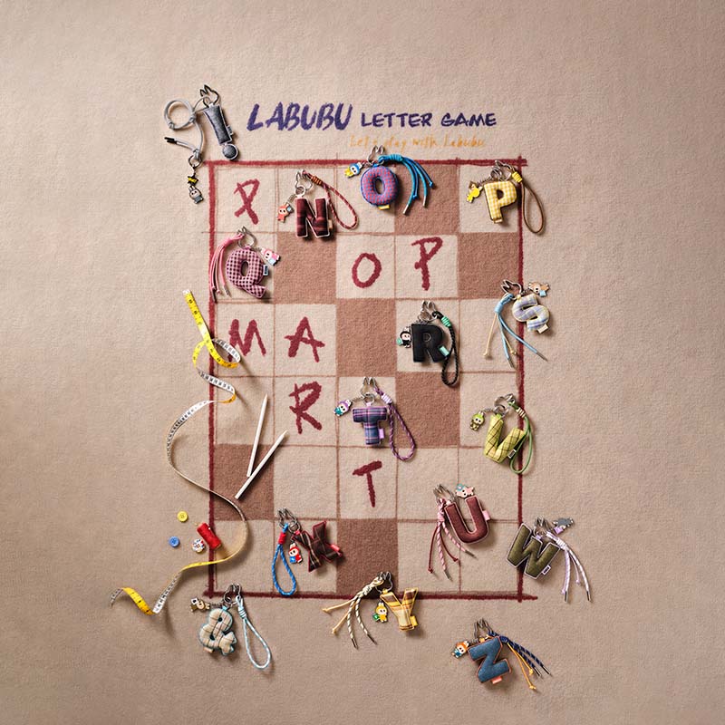 THE MONSTERS Labubu Pin for Love Series- Letter Pendant Blind Box