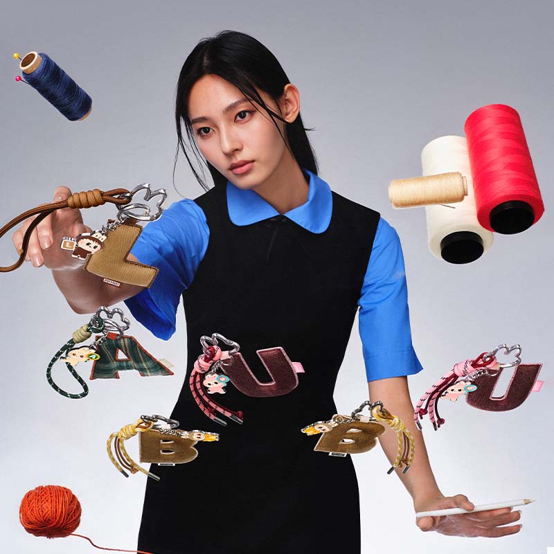 THE MONSTERS Labubu Pin for Love Series- Letter Pendant Blind Box