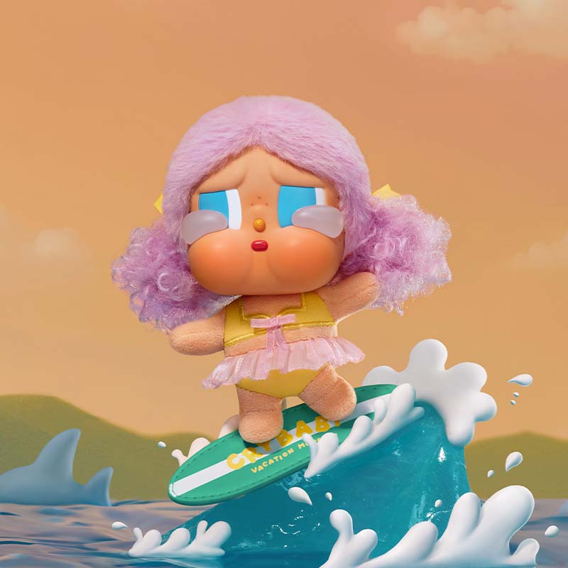 CRYBABY Vacation Mode On Series-Vinyl Plush Pendant Blind Box