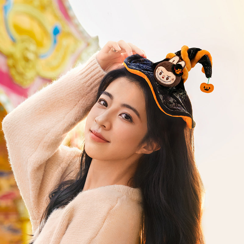 LABUBU Halloween Magic of Pumpkin Series Plush Headband, POP LAND Limited