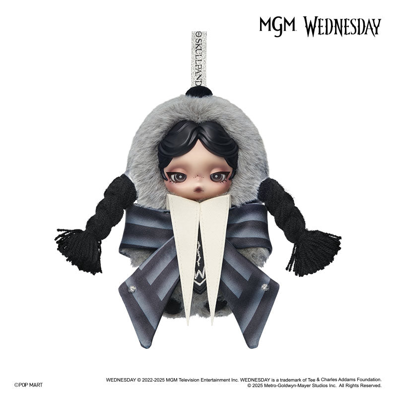 SKULLPANDA × Wednesday Plush (Nevermore Academy Uniform Version)