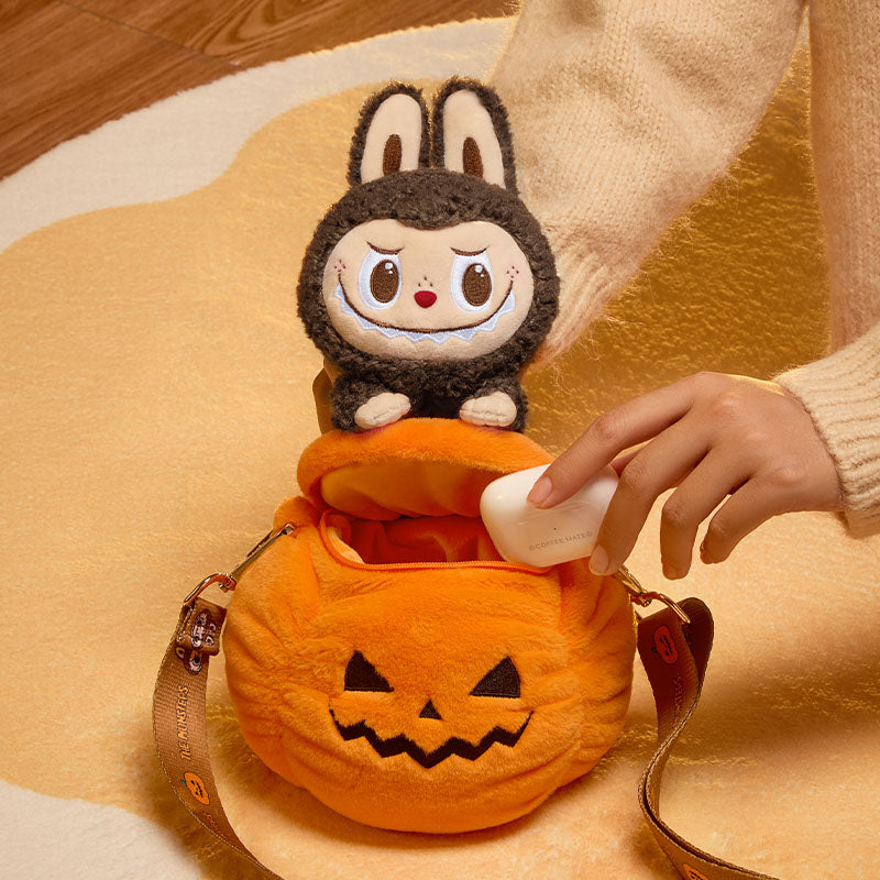LABUBU Halloween Magic of Pumpkin Series Plush Mini Bag, POP LAND Limited