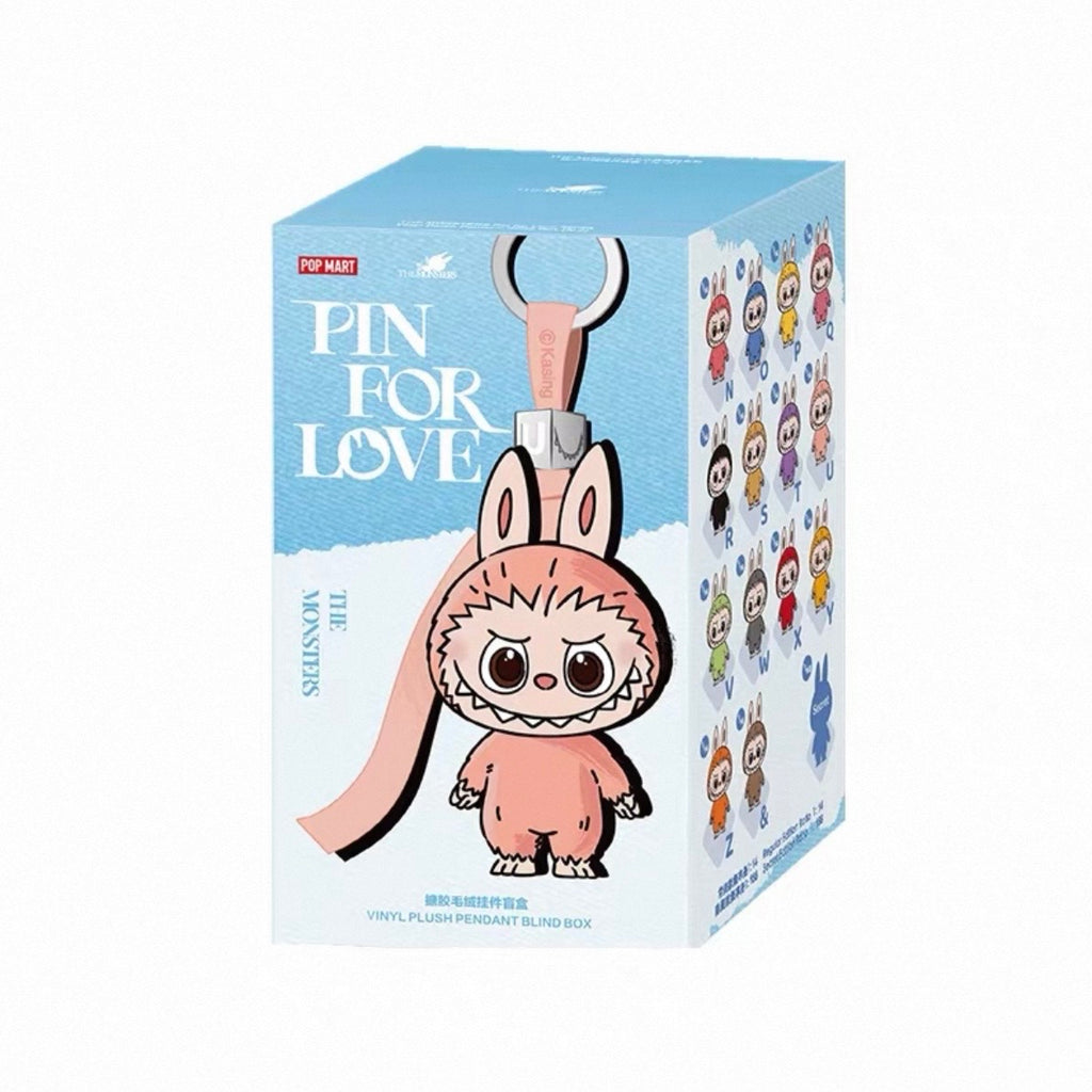 Labubu v4 The Monsters Pin for Love Series-Vinyl Plush Pandent Blind Box
