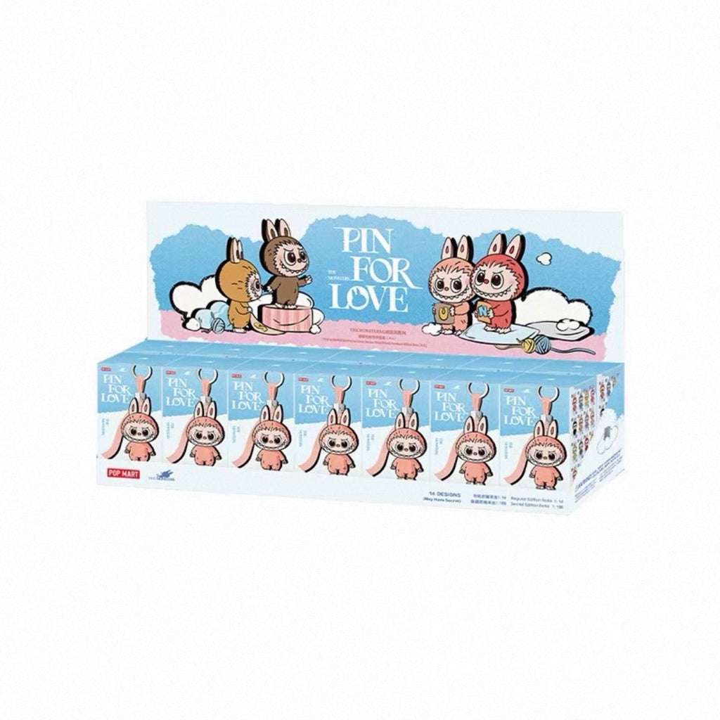 Labubu v4 The Monsters Pin for Love Series-Vinyl Plush Pandent Blind Box