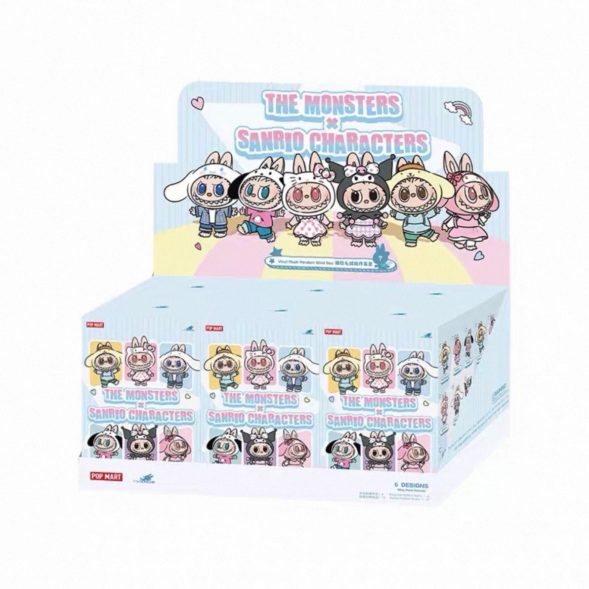 THE MONSTERS x Hello Kitty and Friends Series-Vinyl Plush Pendant Blind Box