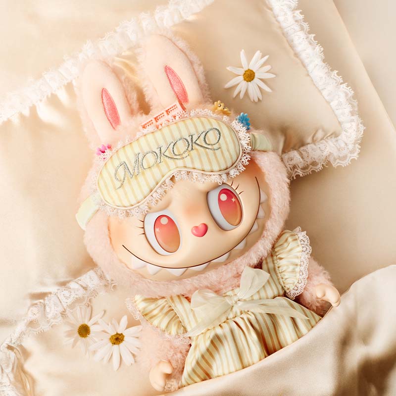 Mokoko Wake Up Spring Mokoko Series Vinyl Face Plush Gift Set, 33cm in Height