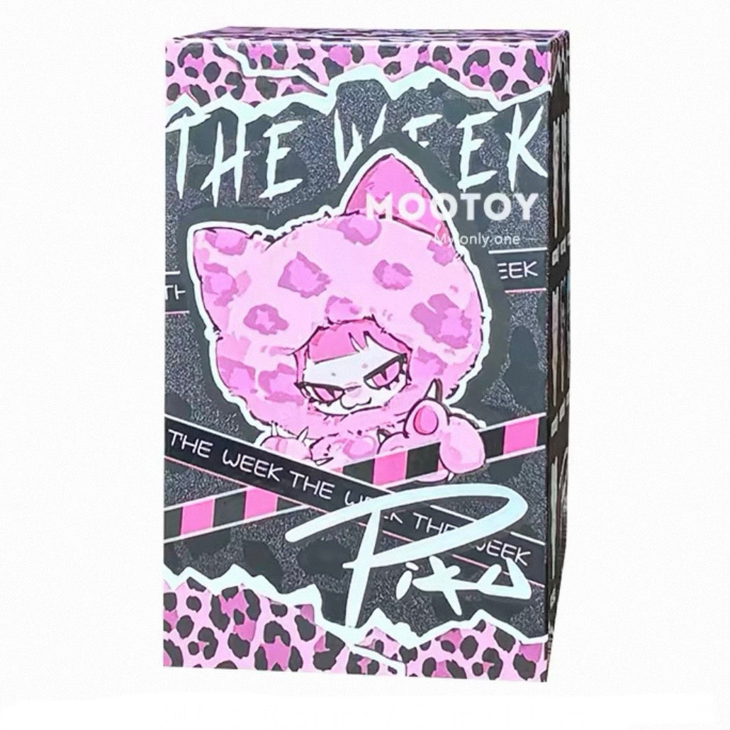 PIKU The Week Series Vinyl Plush Pendant Blind BOX