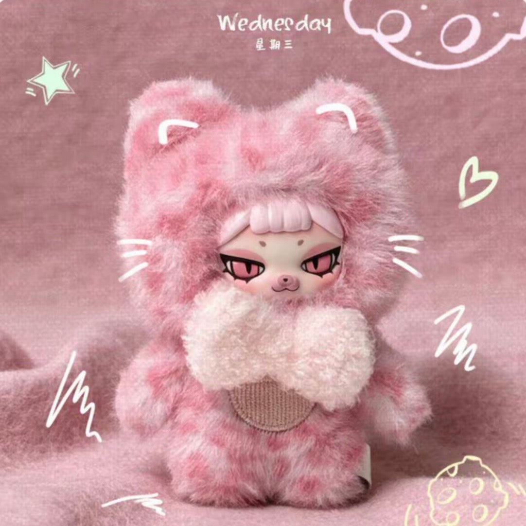 PIKU The Week Series Vinyl Plush Pendant Blind BOX